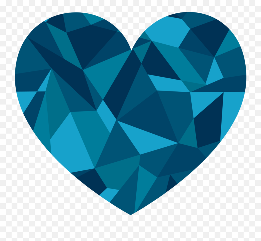 Sapphire Blue - Blue Heart With Transparent Background Png,Sapphire Png