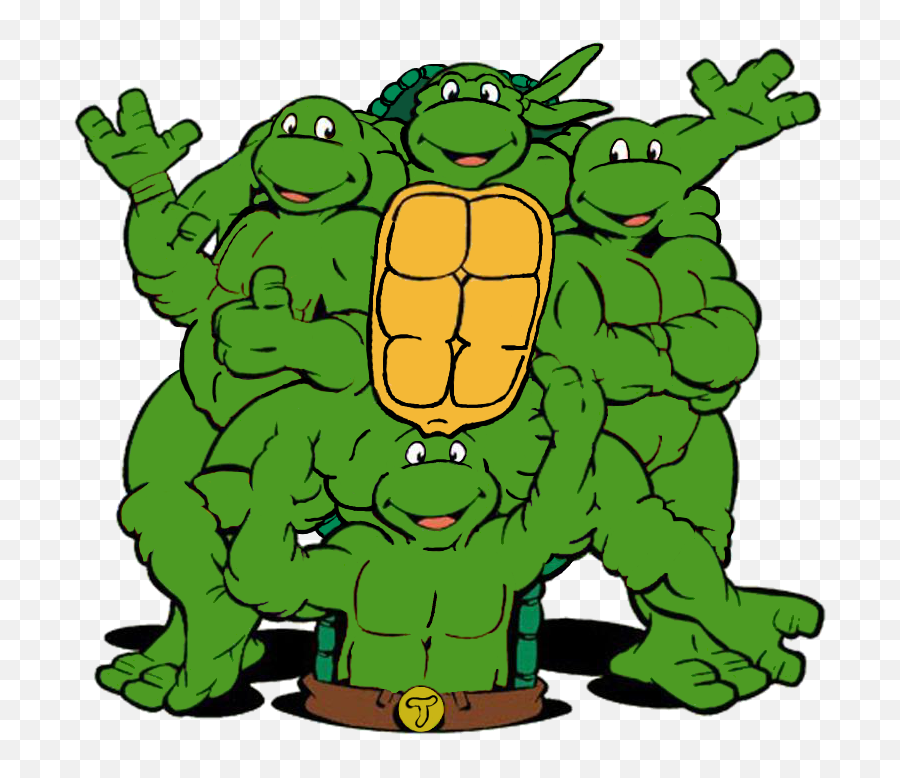 Download Ninja Turtle Michelangelo Face - Cartoon Teenage Mutant Ninja Turtles Png,Ninja Face Png