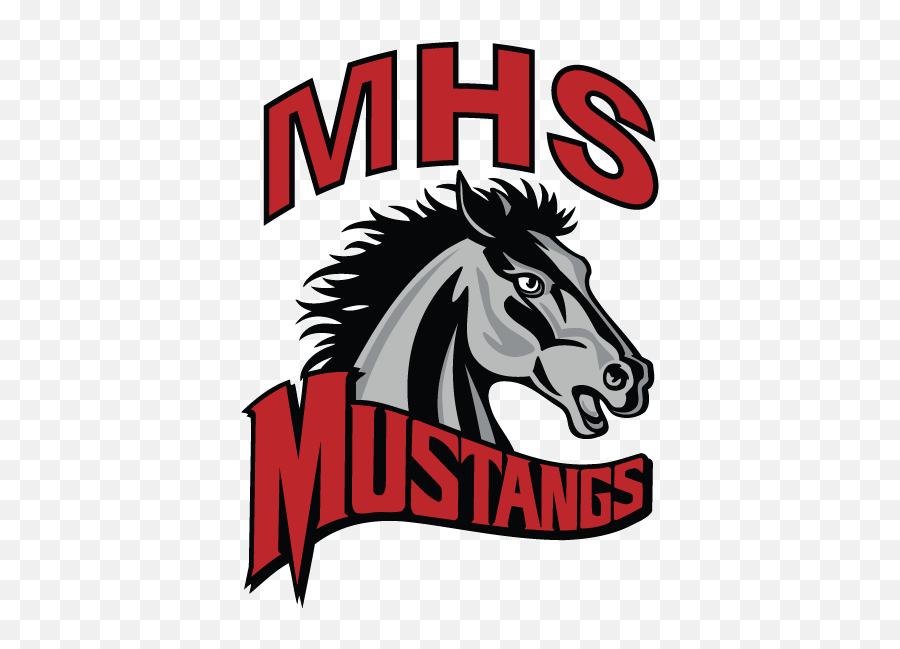 159 Football T - Mundelein High School Png,Mustang Mascot Logo