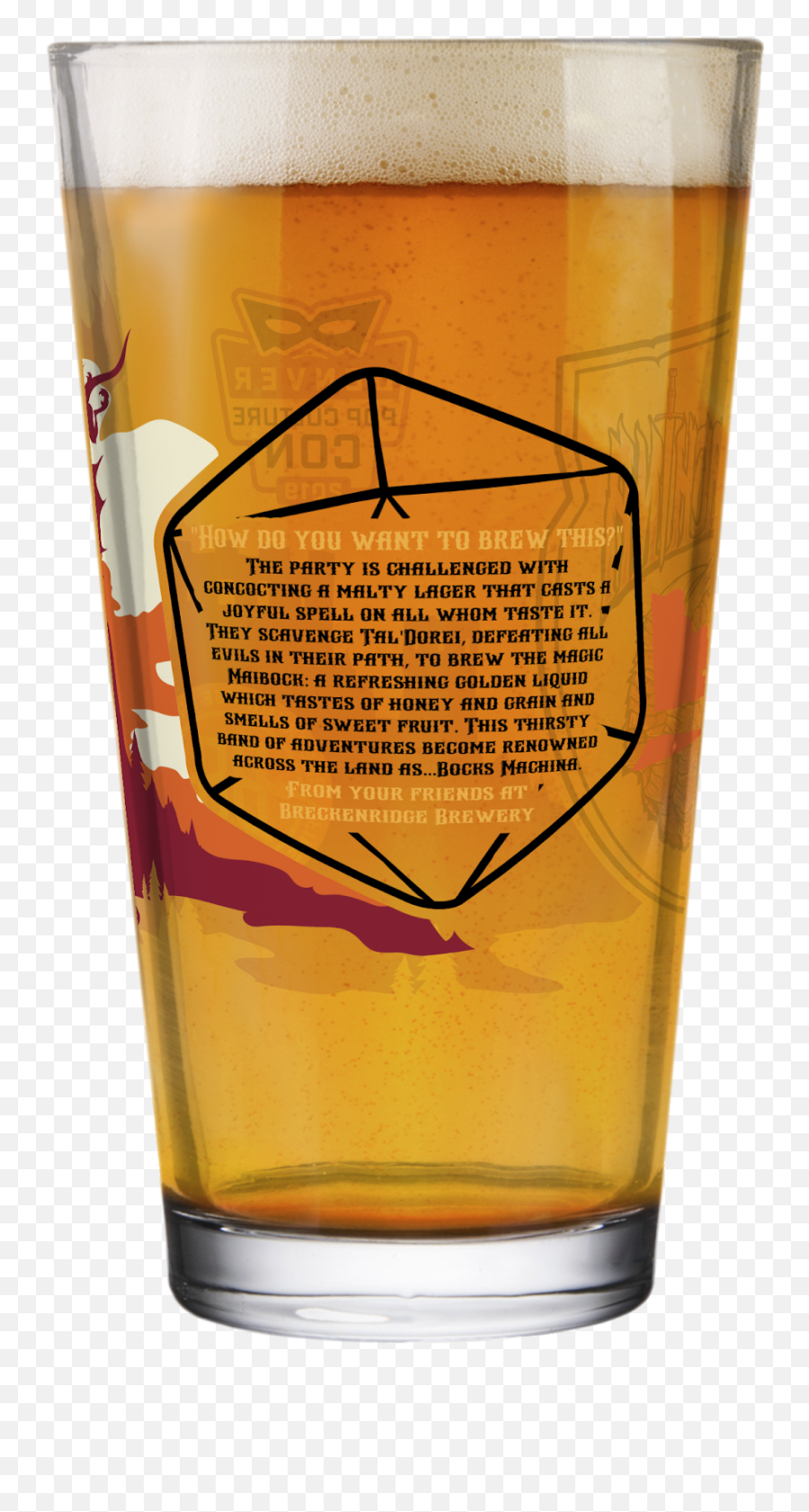 Salt Shaker Pouring Png - Pcc 2019 Pint Glass Sl Beer Back Breckenridge Comic Con Pint,Pouring Png
