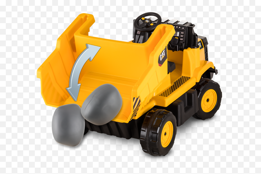 Kid Trax Cat Construction Ride - Cat Kids Trucks Png,Dump Truck Png