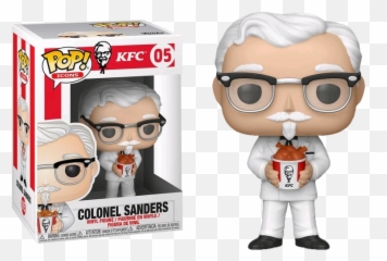 Kfc - Colonel Sanders With Chicken Bucket Pop Vinyl Figure Funko Kfc Png,Kfc Bucket Png