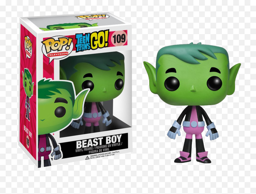 Funko Pop Teen Titans Go Beast Boy - Teen Titans Go Funko Pop Png,Beast Boy Png