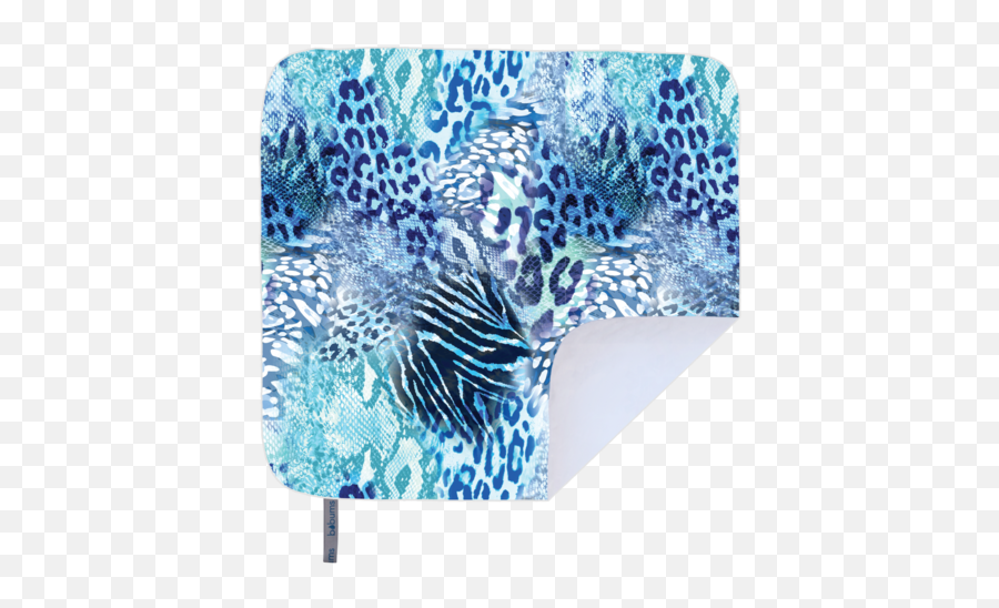 Microfibre Printed Beach Blanket - Blue Leopard Laptop Bag Png,Picnic Blanket Png