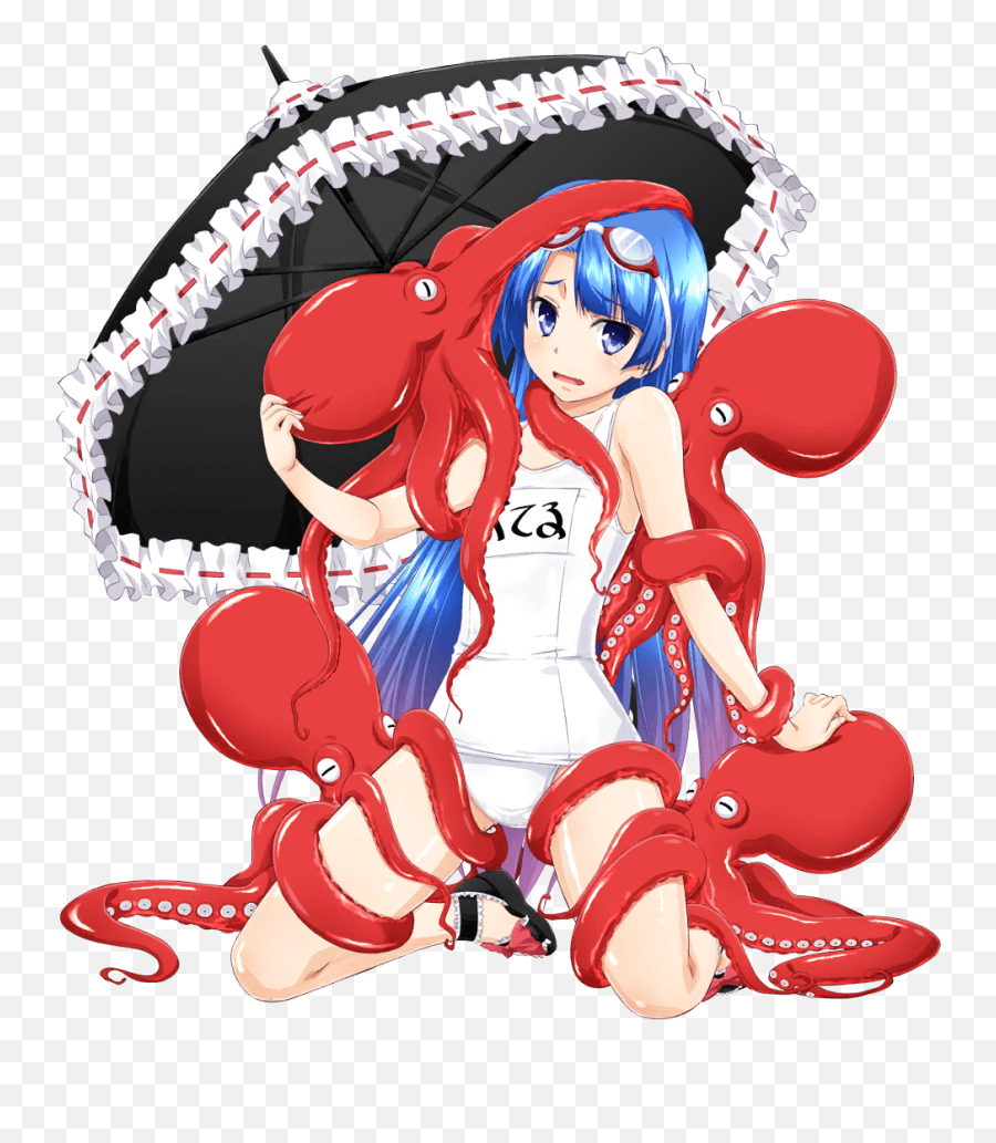 Hoshi No Girls Odyssey Bondage School Swimsuit Swimsuits - Cartoon Png,Tentacles Png