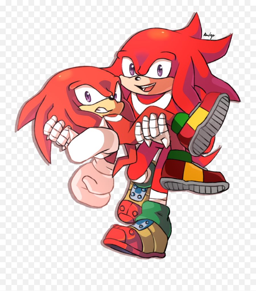 Download Hd Knuckles The Echidna Birthday - Knuckles And Knuckles And Boom Knuckles Png,Knuckles The Echidna Png