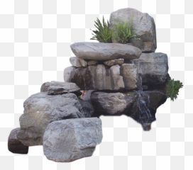 Download Rock Rocks Water Waterfall Nature Landescape - Png