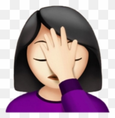 Crossed Arms Emoji Png Graphic Download - Face Palm,Girl Emoji Png