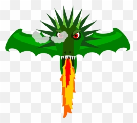 Fire Breathing Dragon Svg Clip Arts - Green Dragon Clipart Png,Fire Dragon Png