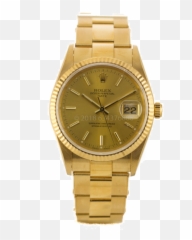 Gents Rolex Date U2013 Preowned - Watch Png,Rolex Logo Png