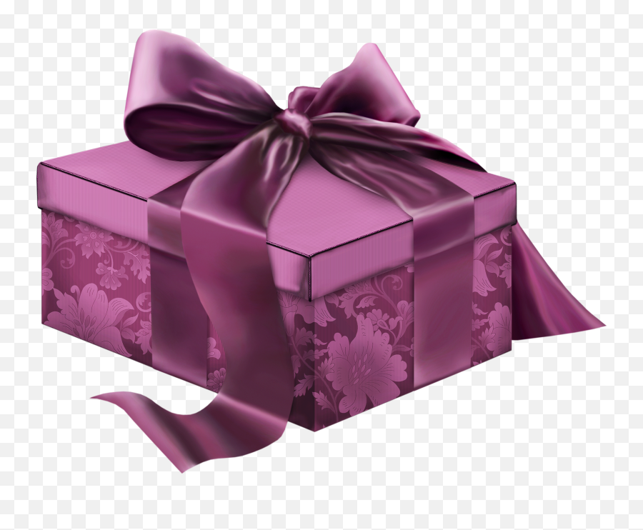 Purple Christmas Present Png Full Size Download Seekpng - 3d Png Caja De Regalo Png,Christmas Present Png