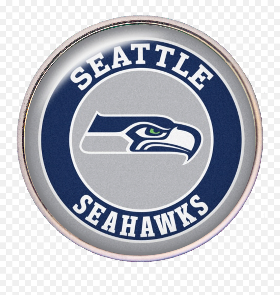 20mm Seattle Seahawks Nfl Football Logo Snap Charms Tropicaltrinkets - Seattle Seahawks Png,Seattle Seahawks Logo Png