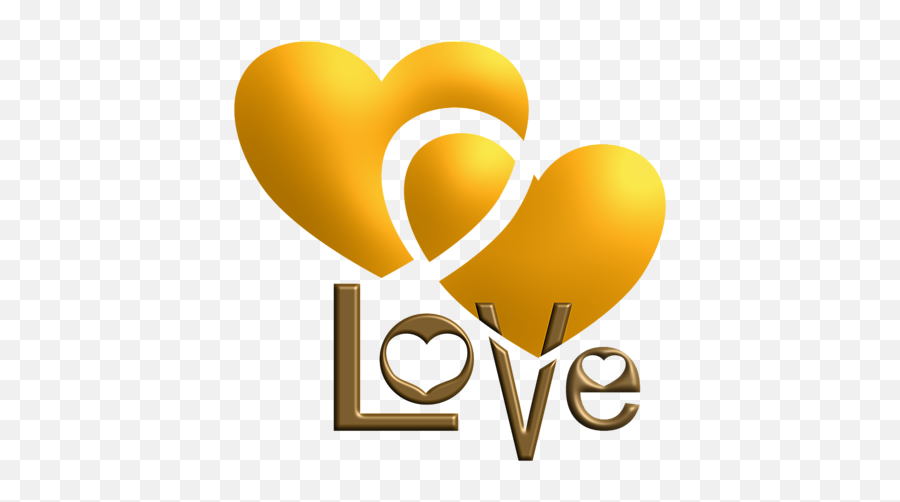 Yellow Heart With Love Iphone X Case - Heart Png,Yellow Heart Png