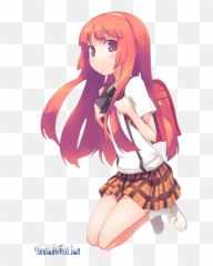 Com Jumping Anime Girl Render By Ninetailsfoxchan - School Transparent png
