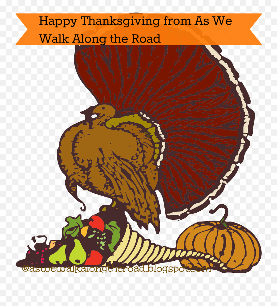 Happy Thanksgiving As We Walk Along The Road - Clip Art Png,Happy Thanksgiving Png