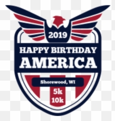 Happy Birthday America 5k 10k - 2019 png