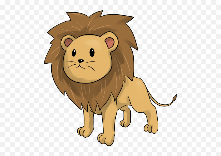 Free Lion Png Transparent Download - Cartoon Lion Transparent Background,Lion Transparent Background