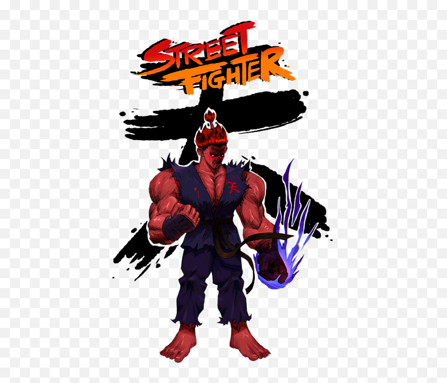 Akuma Street Fighter Iphone Case - Akuma Png,Ryu Hadouken Png