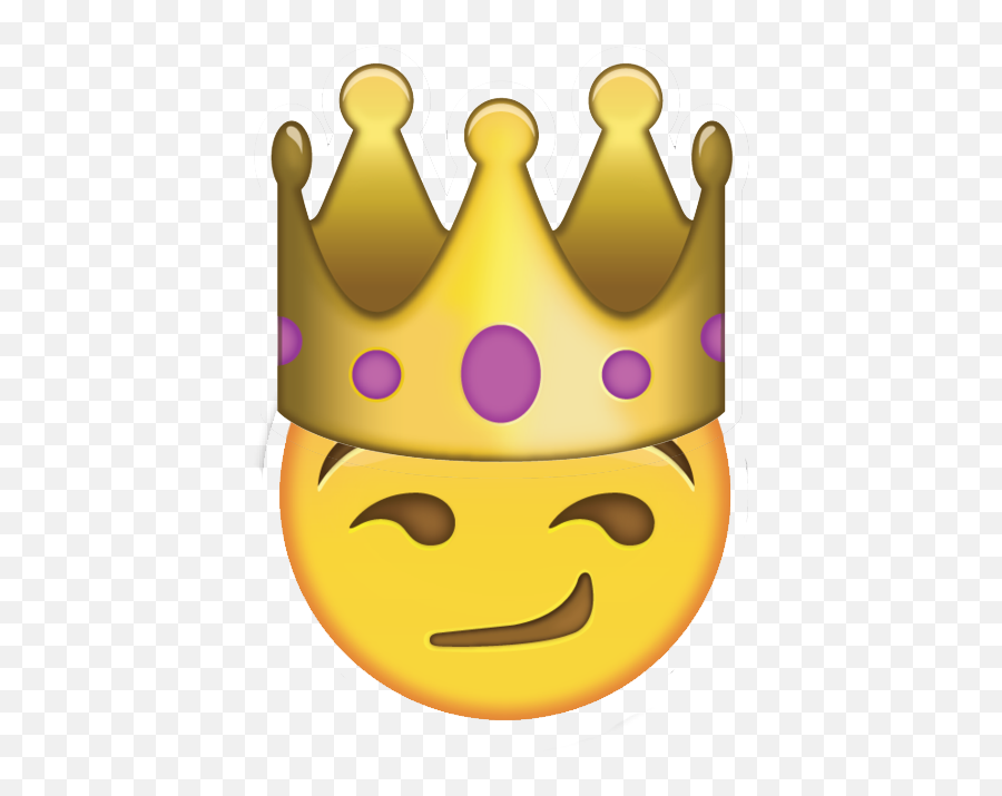 Emoji Sticker Emoticon T - Transparent Crown Emoji Png,Crown Emoji Png