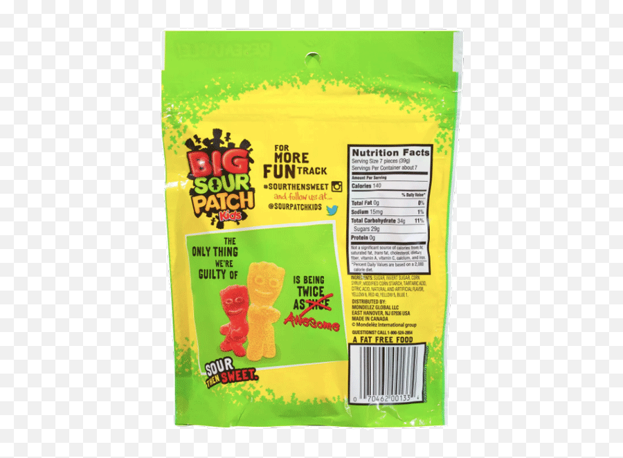 Big Sour Patch Kids Soft U0026 Chewy Candy 9oz - Big Sour Patch Kids Back Of Candy Png,Sour Patch Kids Logo