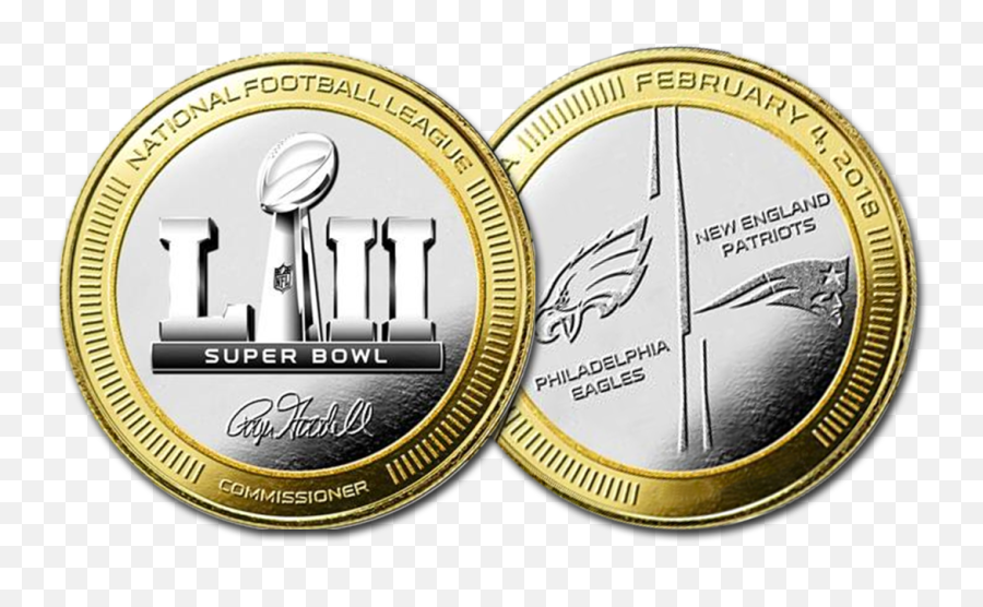 Super Bowl Footballs Pylons Toss Coin - Coin Used For Nfl Coin Toss Png,Super Bowl 51 Png