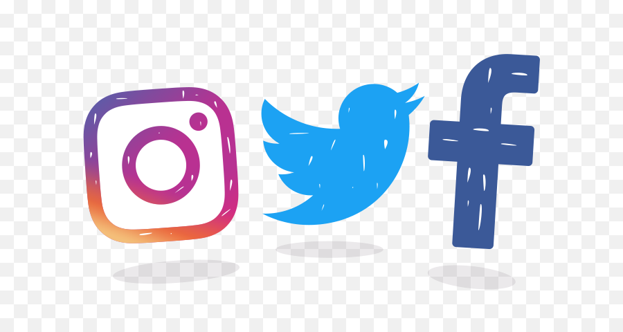 Facebook Twitter Instagram Logo - Facebook Twitter Instagram Png,Instagram Logo Clipart