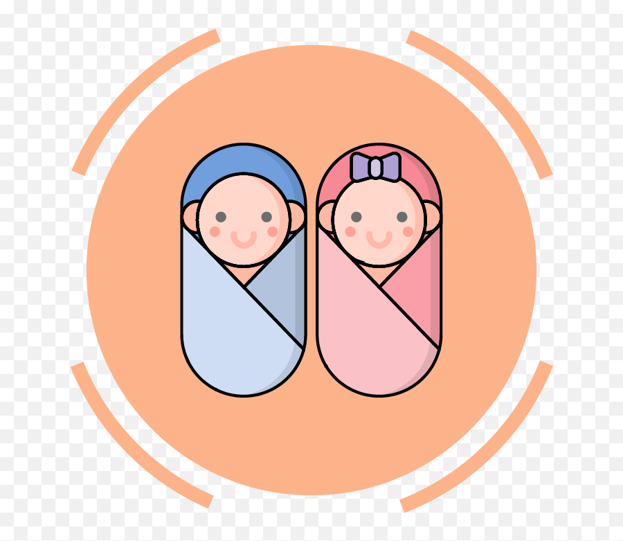 Family Icon Baby Twins Boy Girl Graphic - Happy Png,Boy And Girl Icon