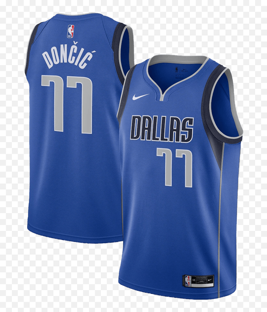 Luka Doncic 77 Dallas Mavericks Swingman Blue Nba Jersey - Dallas Mavericks Jersey Png,Nba Icon Png