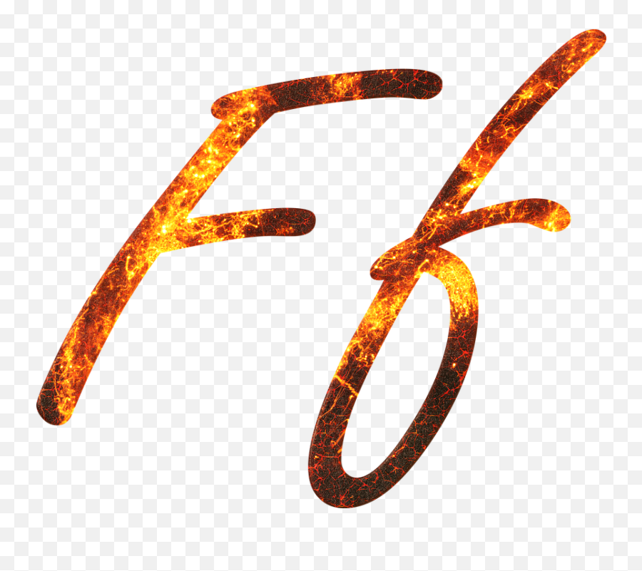 Letter F Fire - Letter F Fire Png,Fire Embers Png