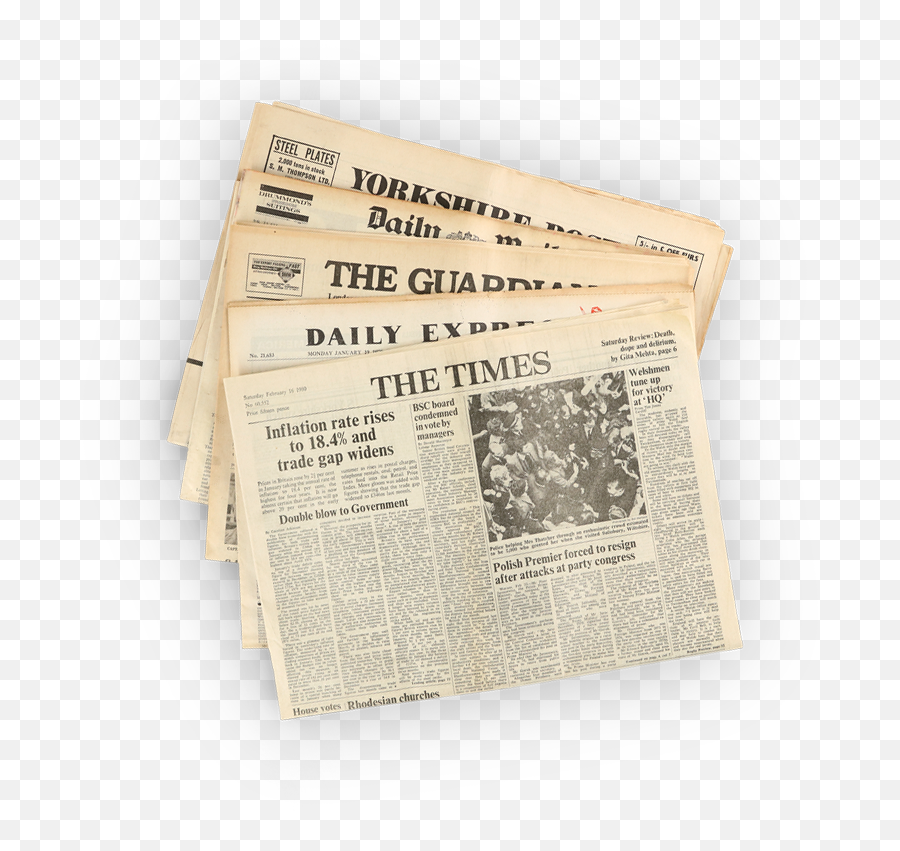 Original 1979 Newspapers - 1990 Newspaper Png,News Paper Png