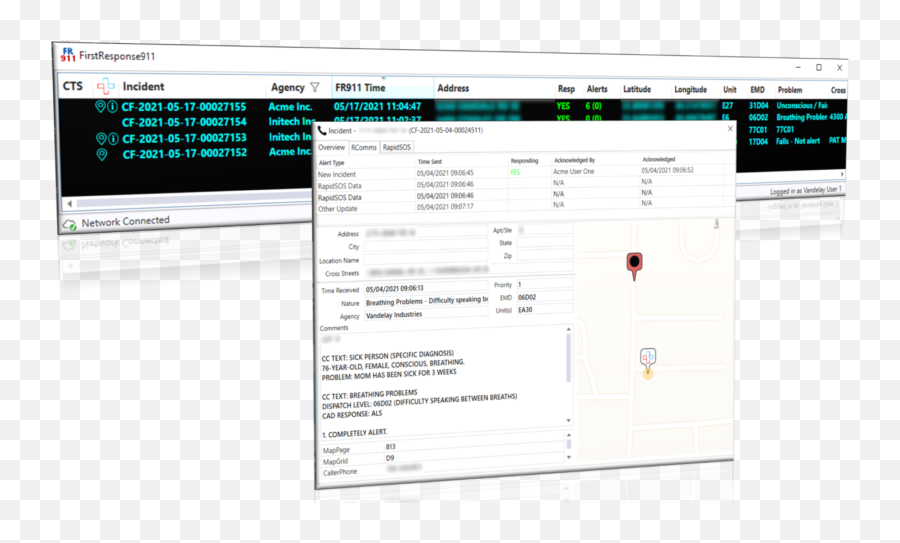 Emergency Response Software For Cadpsap Systems - Datatech911 Vertical Png,Emergency Response Icon