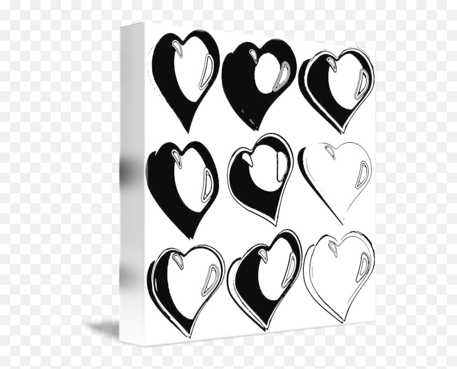 Black And White Hearts By Sw Photography - Heart Png,White Hearts Png