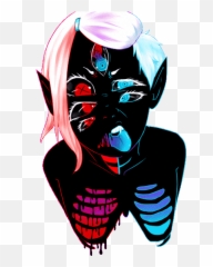 Body Horror Stickers For Android Ios - Neko Drawing Png,Horror Transparent