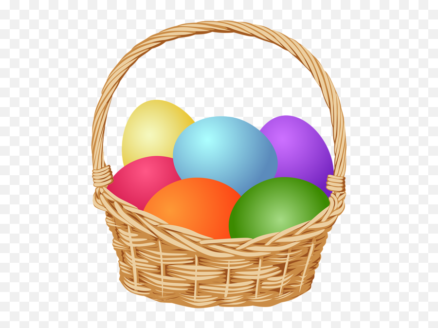 Easter Basket Clipart Free Png Image - Easter Egg Basket Clipart,Easter Basket Transparent