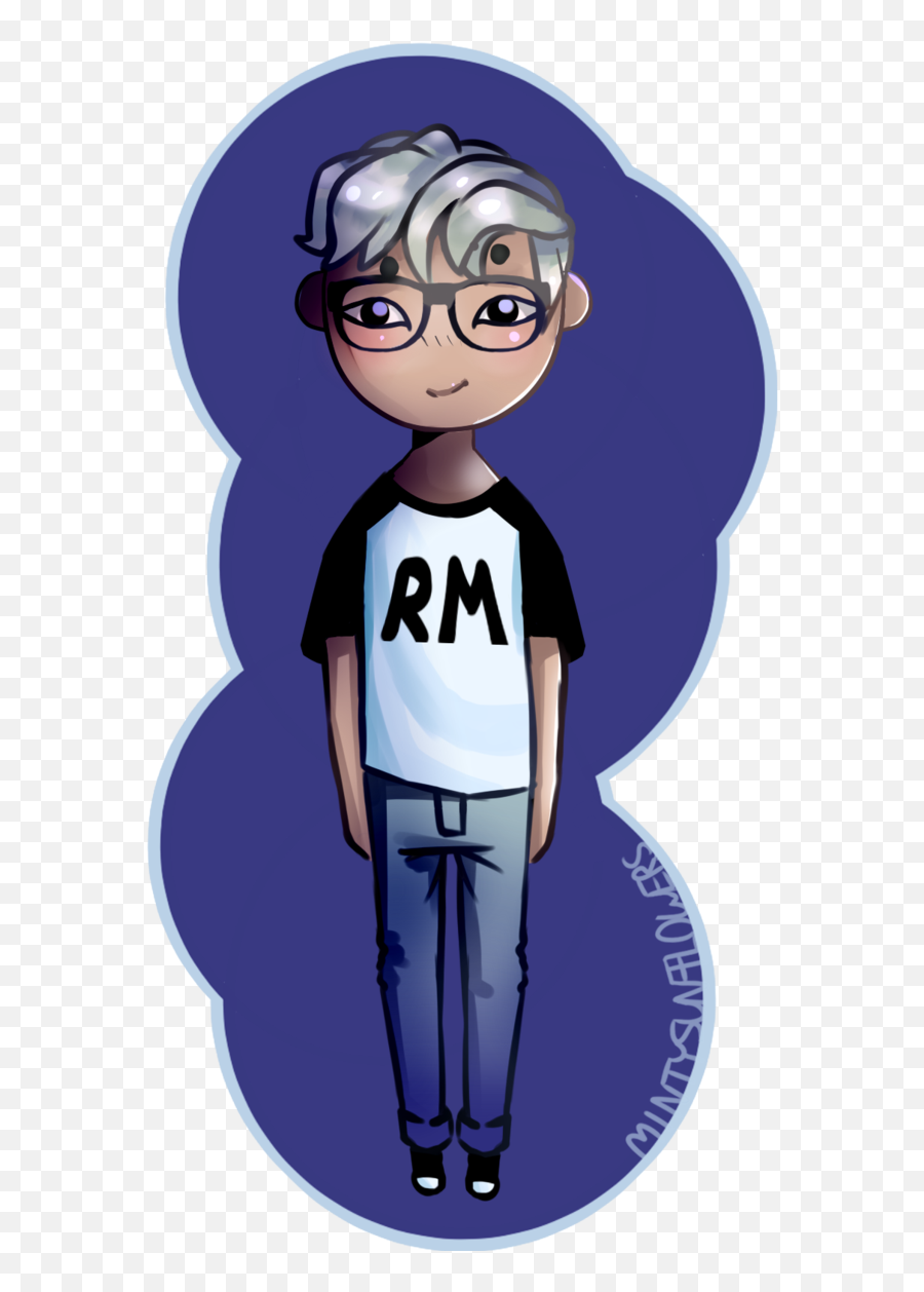 Kim Namjoon - By Lilly Aiken Infographic Cartoon Png,Namjoon Png