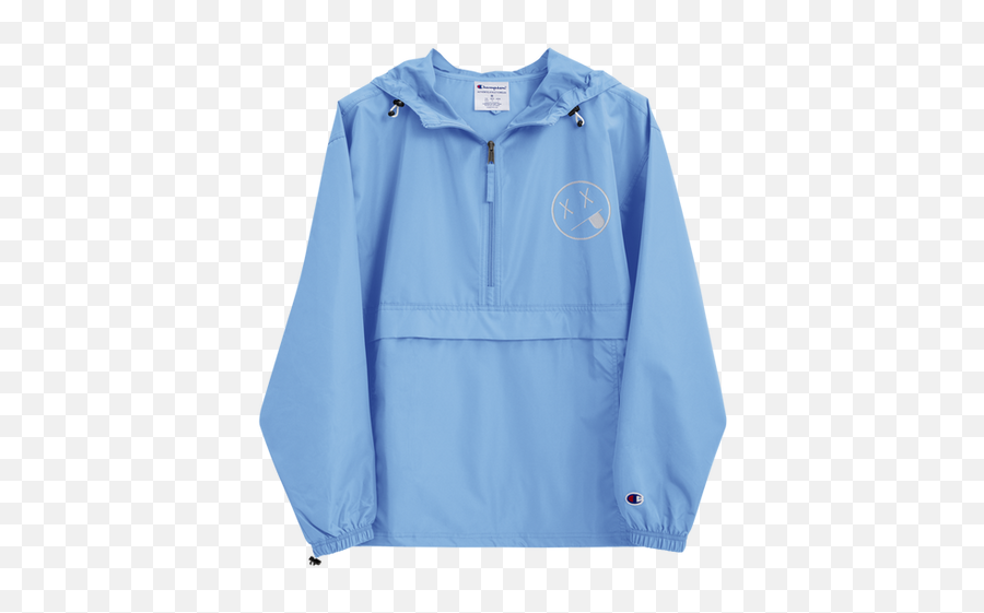 White Smiley Windbreaker Unsupported - Champion Packable Jacket Png,Icon Hella Jacket