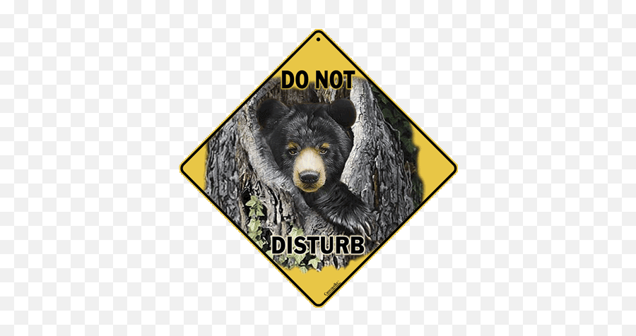 Bear Do Not Disturb Sign - American Black Bear Png,Do Not Disturb Icon