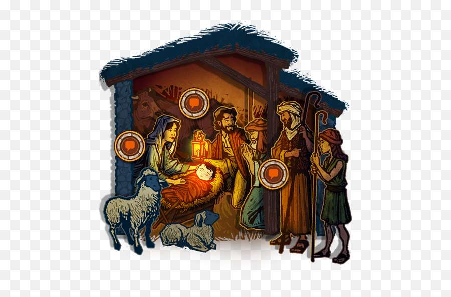 The Nativity Story Birdhouse Kids - Illustration Png,Nativity Scene Png