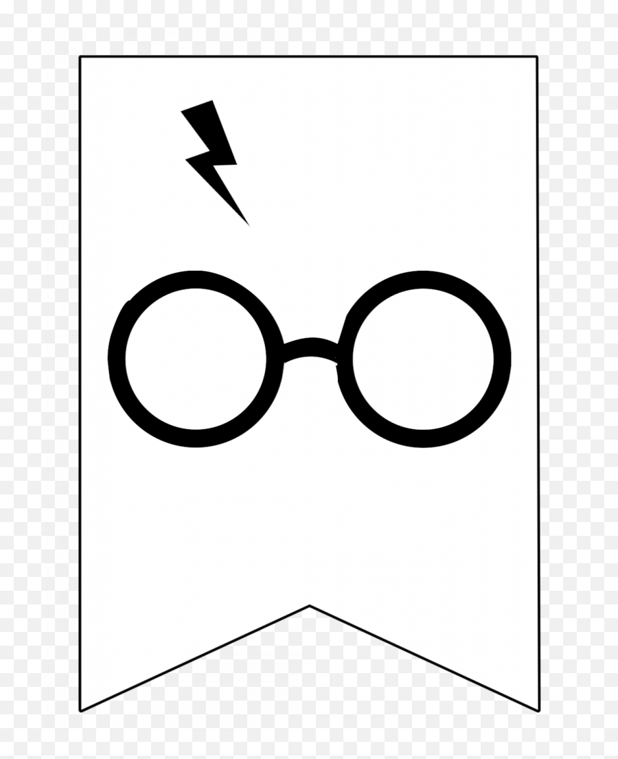 Harry Potter Banner Free Printable - Printable Harry Potter Lightning Bolt Png,Harry Potter Glasses Transparent