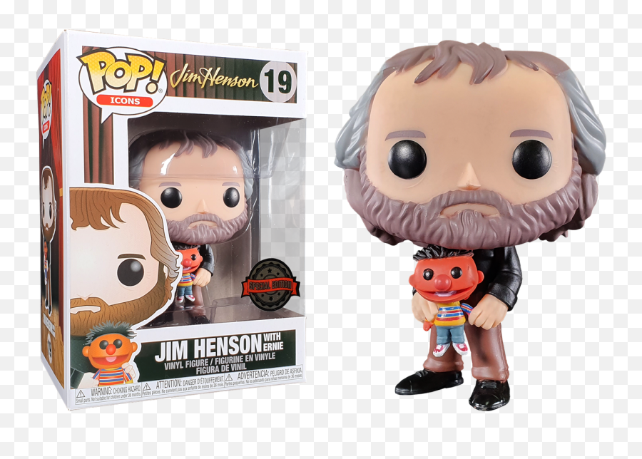 Sesame Street - Jim Henson With Ernie Pop Vinyl Figure Sesame Street Funko Pop Png,Sesame Street Characters Png