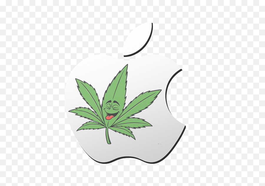 The Apple Ivape - Marijuana Drawing Png,Apple Logo Sticker