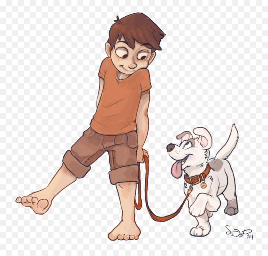Violin Clipart 19 Girl Walking Dog Svg Transparent - Cartoon Cartoon Boy With Dog Png,Girl Walking Png