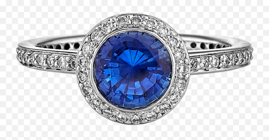Blue Sapphire Gemstone For Foreign - Barbara Bush Sapphire Engagement Ring Png,Sapphire Png