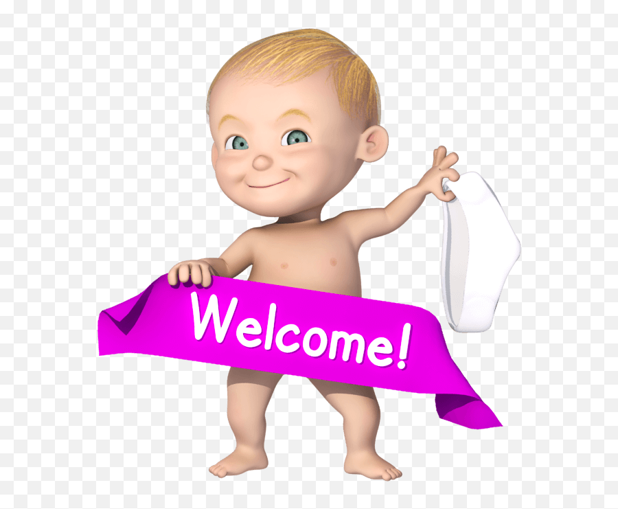 Dedipic First Image With Cartoon Baby - Welcome Cartoon Character Png,Cartoon Character Png