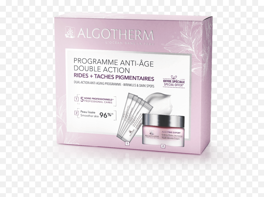 Dual Action Anti - Aging Programme Set Algotherm Cosmetics Png,Wrinkles Png