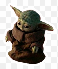 Sticker Maker - Baby Yoda Doing Cocaine Png,Yoda Transparent