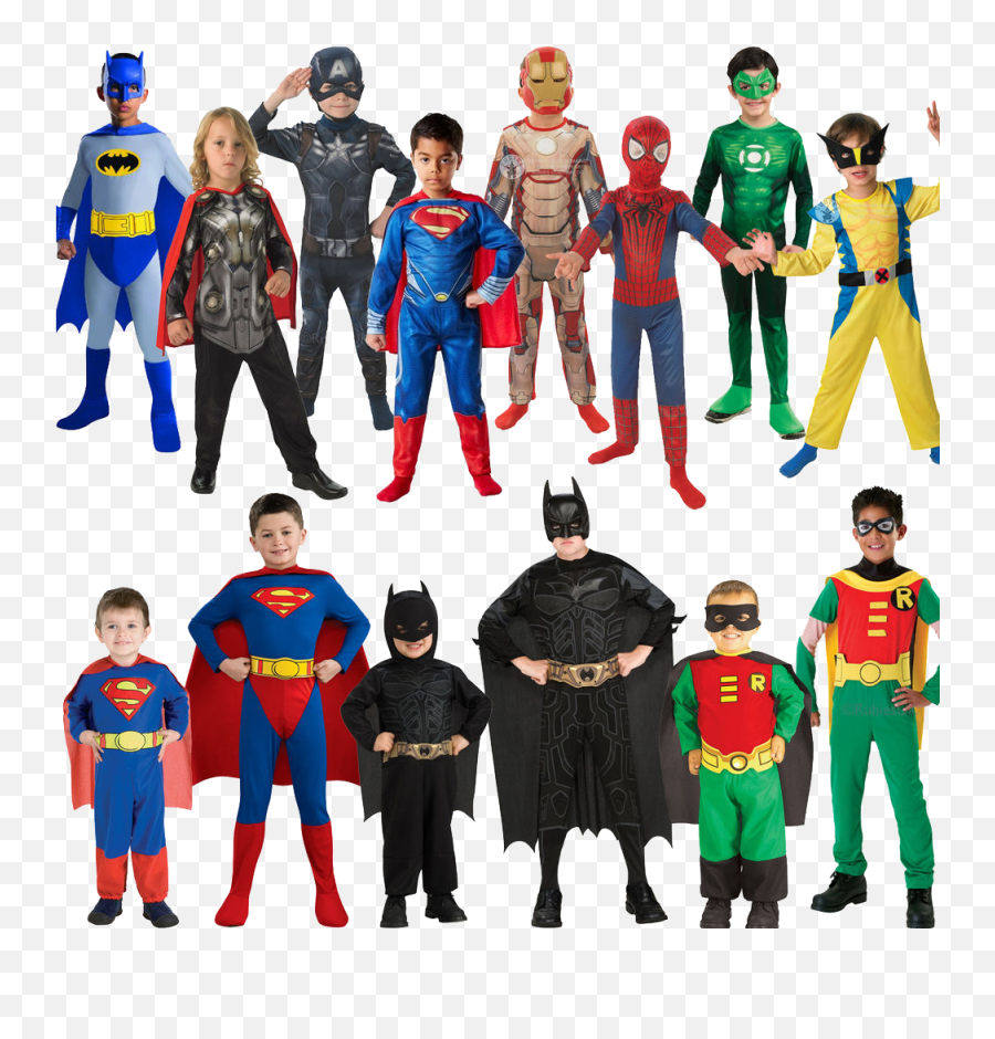 Halloween Costumes Kids Cartoon Characters Png 44702 - Free Super Heroes Fancy Dress,Boys Png