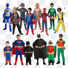 Halloween Costumes Kids Cartoon Characters Png 44702 - Free Super Heroes Fancy Dress,Boys Png