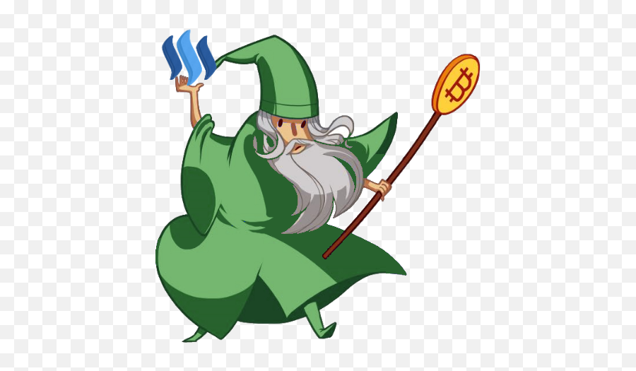 The Green Steem Wizard Returns U2014 Steemit - Cartoon Png,Wizard Transparent