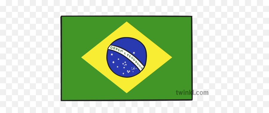 Brazil Flag 1 Illustration - Twinkl Twinkl Brazil Flag Png,Brazil Flag Png